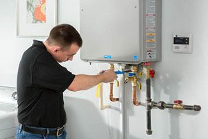 tankless water heater installation example